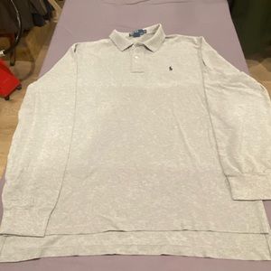 Polo by Ralph Lauren grey long sleeve polo XL